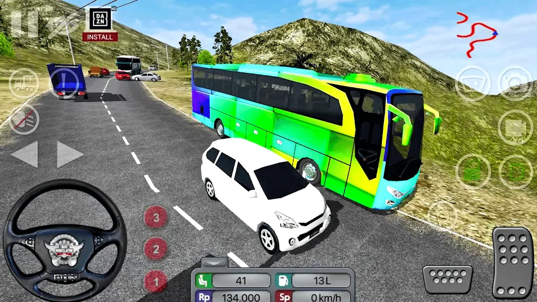 Coach Tourist Bus City Driving  [МОД Много монет] Screenshot 3