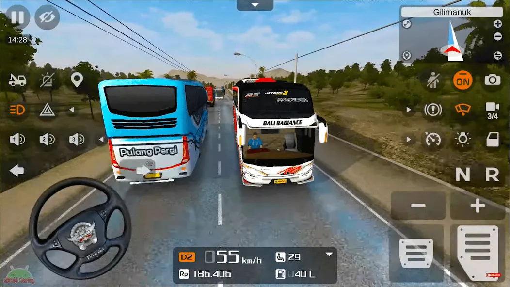 Coach Tourist Bus City Driving  [МОД Много монет] Screenshot 5