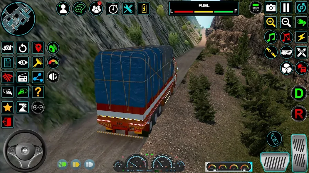 Indian Truck Offroad Cargo Sim (Индийский грузовик   )  [МОД Бесконечные монеты] Screenshot 3