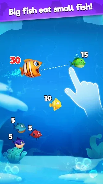 Fish Go.io - Be the fish king  [МОД Меню] Screenshot 1