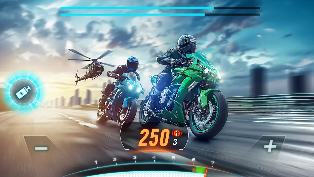 Motor Bike: Xtreme Races  [МОД Меню] Screenshot 1