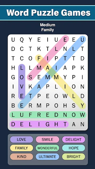 Word Search: Word Find (Ворд Срч)  [МОД Много денег] Screenshot 2