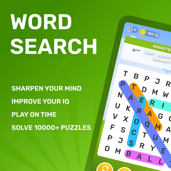 Word Search Puzzle Game  [МОД Unlocked] Screenshot 1