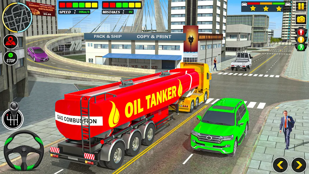 Offroad Oil Tanker Truck Games (Оффроуд Игры на машинецистерне для нефти)  [МОД Меню] Screenshot 2