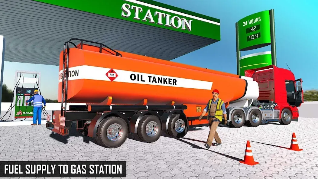 Offroad Oil Tanker Truck Games (Оффроуд Игры на машинецистерне для нефти)  [МОД Меню] Screenshot 5