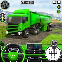 Скачать взлом Offroad Oil Tanker Truck Games (Оффроуд Игры на машинецистерне для нефти)  [МОД Меню] на Андроид