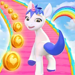 Скачать взлом Unicorn Kingdom: Running Games (Юникорн Кингдом)  [МОД Бесконечные монеты] на Андроид