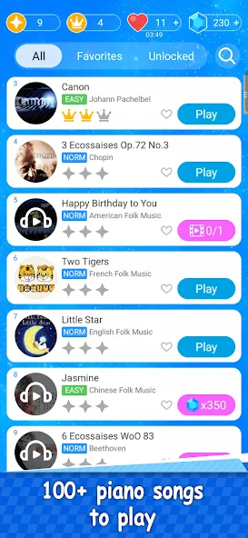 Magic Piano Music Tiles 2 (Магическое пианино Музыкальные плитки 2)  [МОД Unlimited Money] Screenshot 3