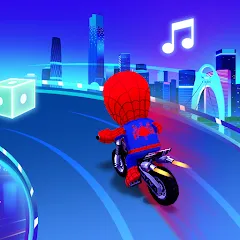 Скачать взлом Beat Racing:Car&Music game (Бит Кар Гонки игра музыки ) [МОД Много монет] на Андроид