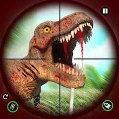 Скачать взлом Dino Hunting Sniper Shooter 3D [МОД Бесконечные монеты] на Андроид