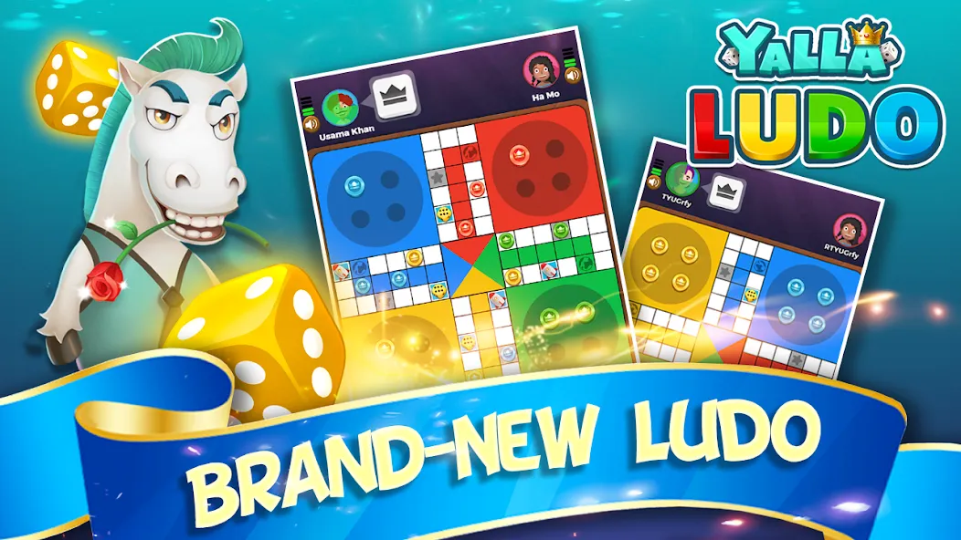 Yalla Ludo - Ludo&Domino (Ялла Лудо)  [МОД Много денег] Screenshot 1