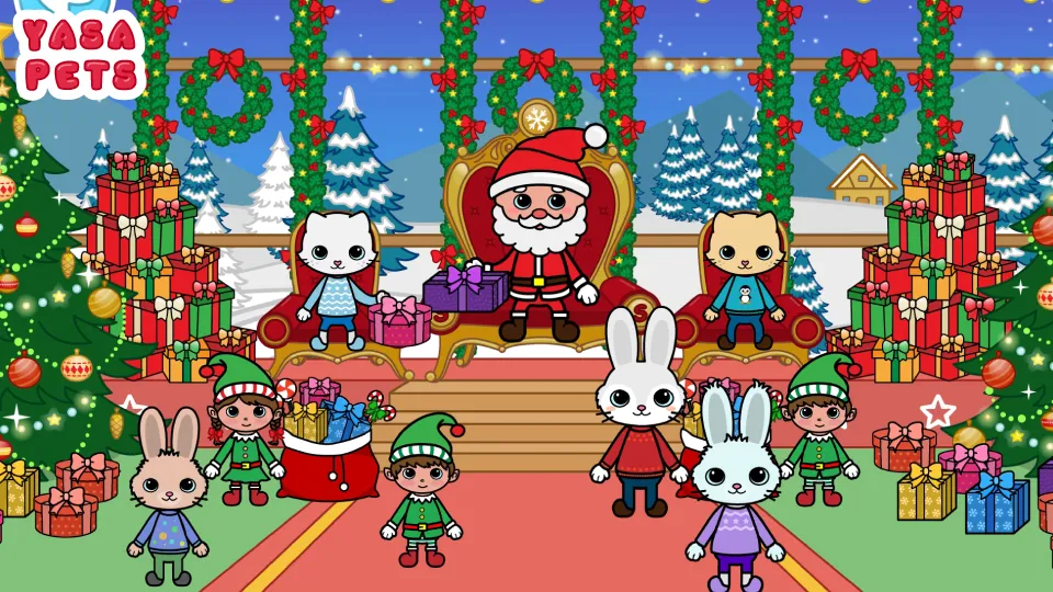 Yasa Pets Christmas (Яса Петс Кристмас)  [МОД Бесконечные деньги] Screenshot 1