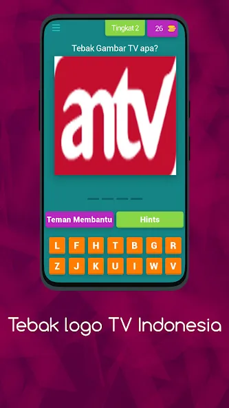 Logo TV Indonesia  Asah Otakmu (Тебак Гамбар Лого ТВ)  [МОД Бесконечные монеты] Screenshot 3