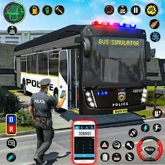 Скачать взлом City Bus Simulator Bus Game 3D (Полицейский автобус симулятор)  [МОД Menu] на Андроид