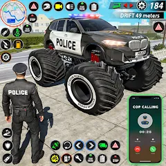 Скачать взлом Police Monster Truck Car Games [МОД Unlocked] на Андроид