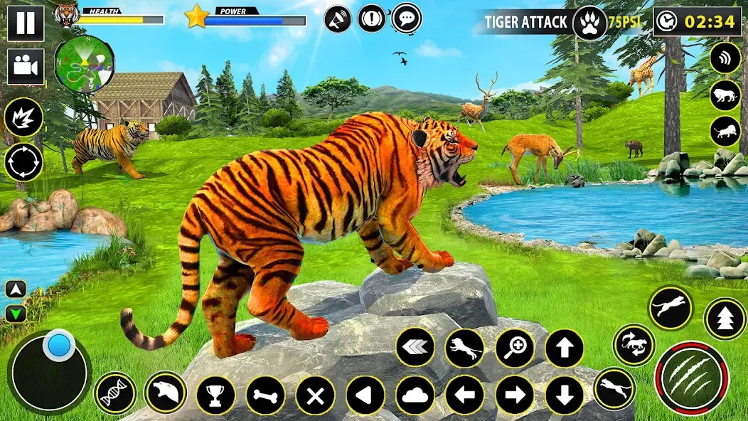 Tiger Simulator Lion games 3D (Тигровый Симулятор Игр Льва 3D)  [МОД Много денег] Screenshot 4