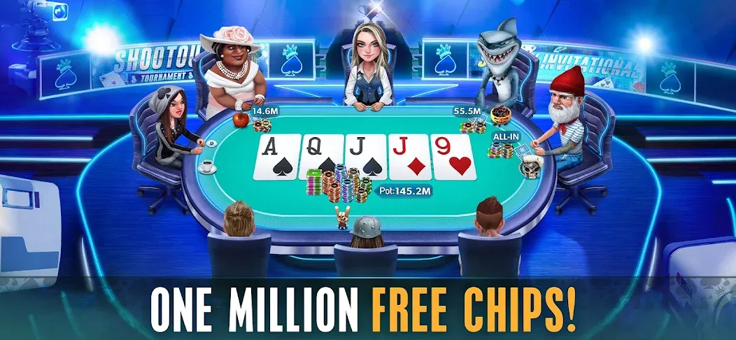 HD Poker: Texas Holdem Casino (ХД Покер)  [МОД Бесконечные деньги] Screenshot 1