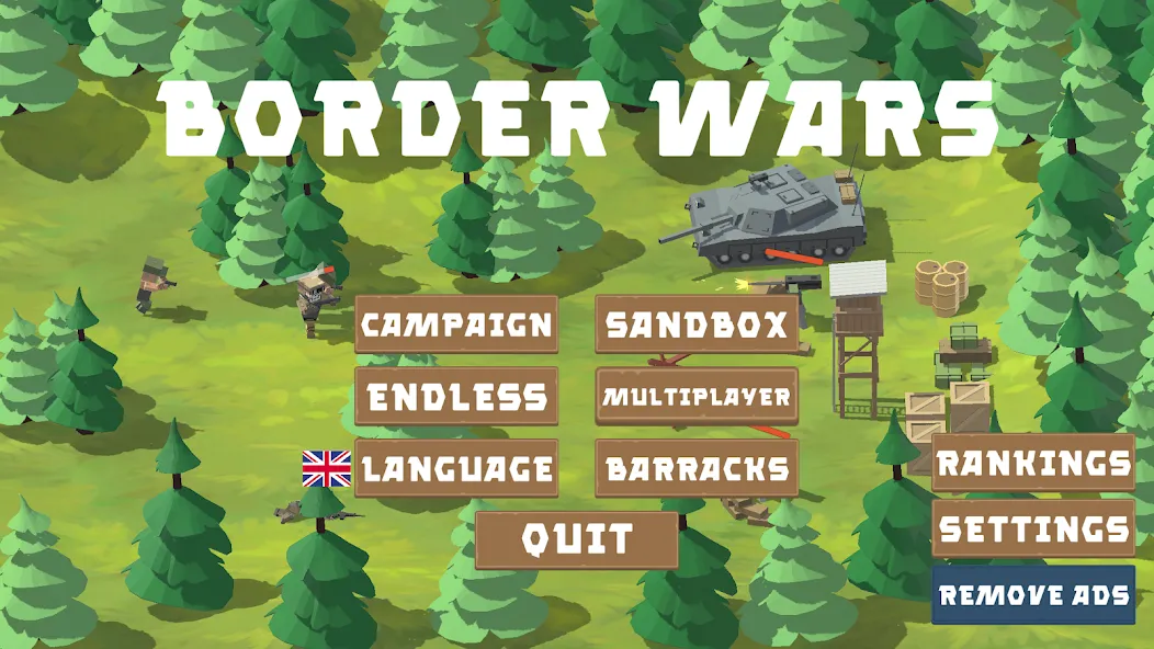 Border Wars: Army Simulator  [МОД Unlocked] Screenshot 1