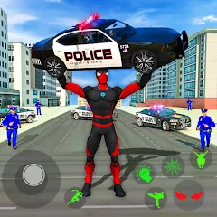 Скачать взлом Spider Miami Rope Hero Ninja  [МОД Бесконечные деньги] на Андроид