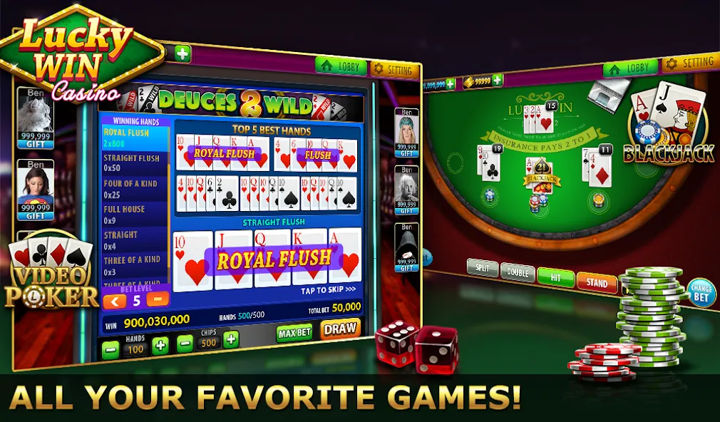 Lucky Win Casino™ SLOTS GAME (Лаки Вин казино СЛОТЫ ИГРА)  [МОД Бесконечные монеты] Screenshot 5