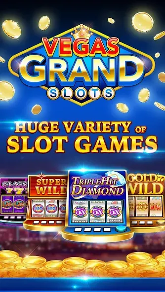 Vegas Grand Slots:Casino Games (Вегас Гранд Слоты)  [МОД Бесконечные деньги] Screenshot 1