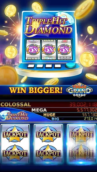 Vegas Grand Slots:Casino Games (Вегас Гранд Слоты)  [МОД Бесконечные деньги] Screenshot 5