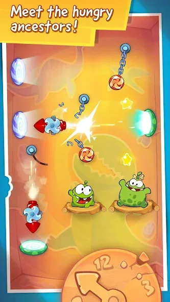 Cut the Rope: Time Travel (Сат зе Роуп)  [МОД Все открыто] Screenshot 4