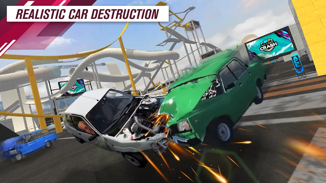 All Cars Crash (Олл Карс Краш)  [МОД Все открыто] Screenshot 2