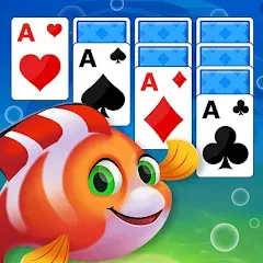 Скачать взлом Solitaire Fish Klondike Card (Солитер Карточная игра Клондайк Фиш)  [МОД Меню] на Андроид