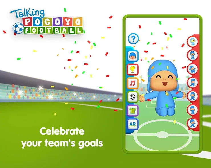 Talking Pocoyo Football  [МОД Mega Pack] Screenshot 3