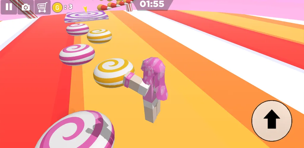 Candy Parkour Sweet girl (Кенди Паркур Свит грл)  [МОД Бесконечные деньги] Screenshot 3