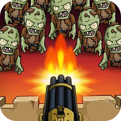 Скачать взлом Zombie War Idle Defense Game (Зомби Война)  [МОД Много монет] на Андроид