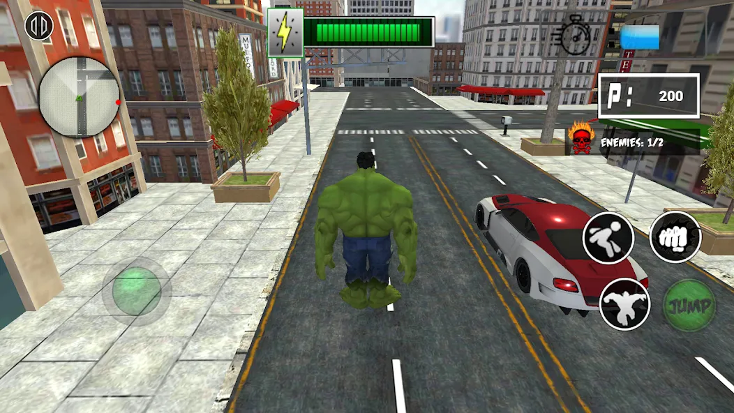 Monster Superhero: Green Fight  [МОД Бесконечные монеты] Screenshot 5