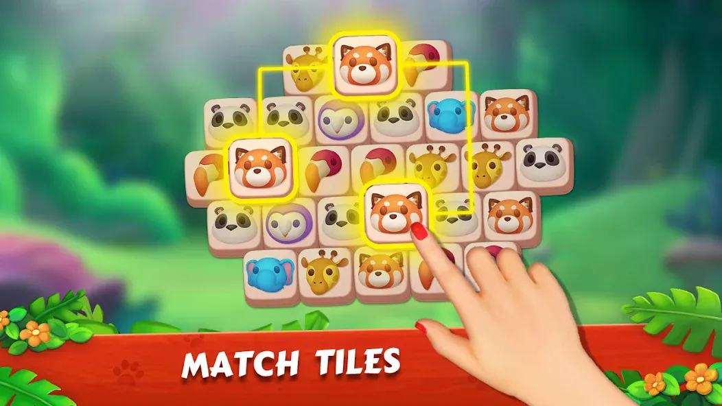 Zoo Tile - Match Puzzle Game (Зу Тайл)  [МОД Много денег] Screenshot 4