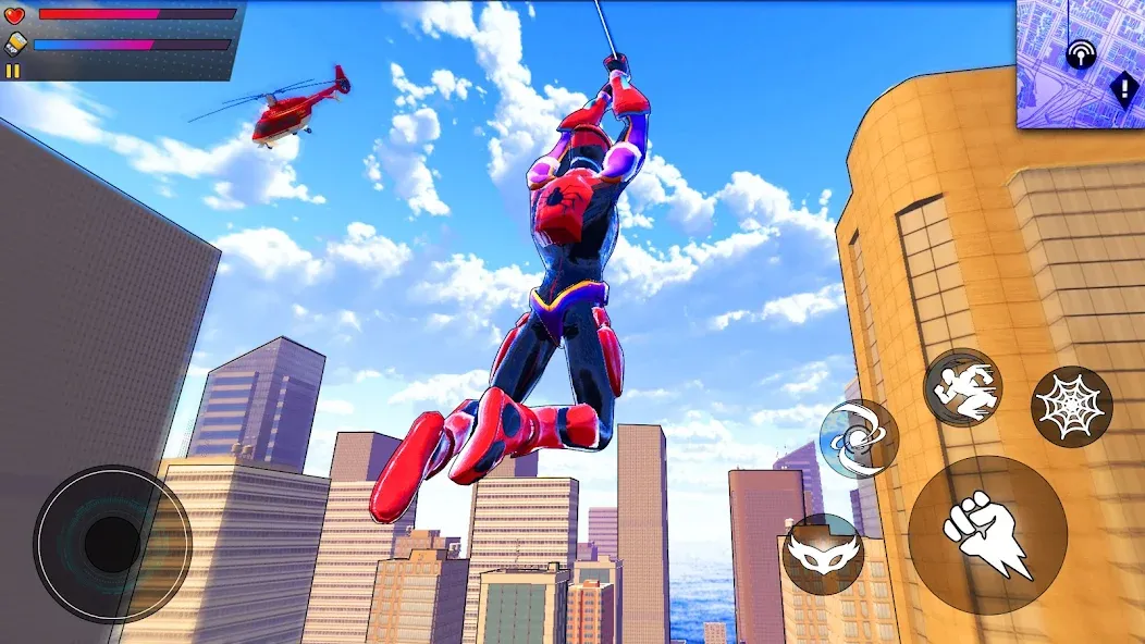 Spider Hero:Super City Hero (пайдер Хиро)  [МОД Бесконечные деньги] Screenshot 1