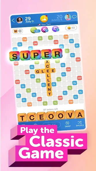 Words With Friends 2 Word Game (Вордс вит Френдс 2 Классик)  [МОД Unlimited Money] Screenshot 1