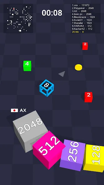 Cube Arena 2048: Merge Numbers  [МОД Все открыто] Screenshot 2