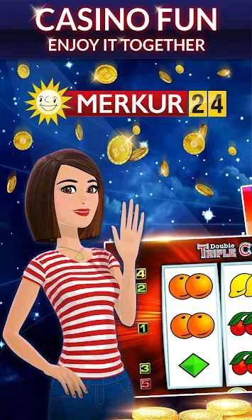 Merkur24 – Slots & Casino (Меркур24 Казино)  [МОД Много денег] Screenshot 1