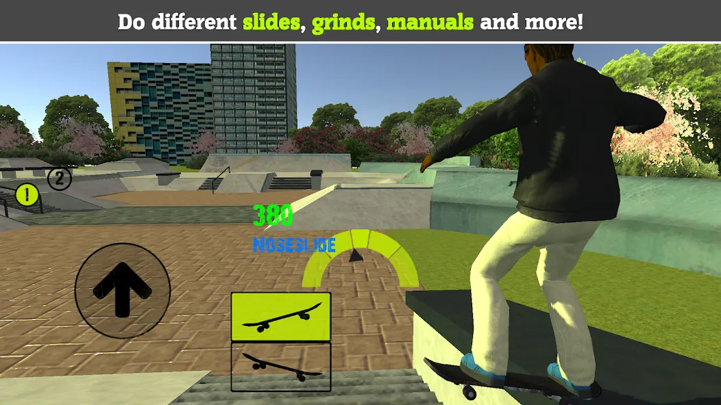 Skateboard FE3D 2 (Скейтборд 3D 2)  [МОД Много монет] Screenshot 1