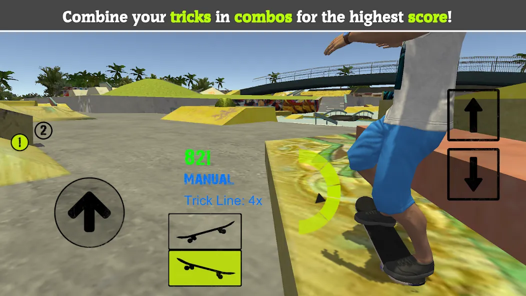 Skateboard FE3D 2 (Скейтборд 3D 2)  [МОД Много монет] Screenshot 4