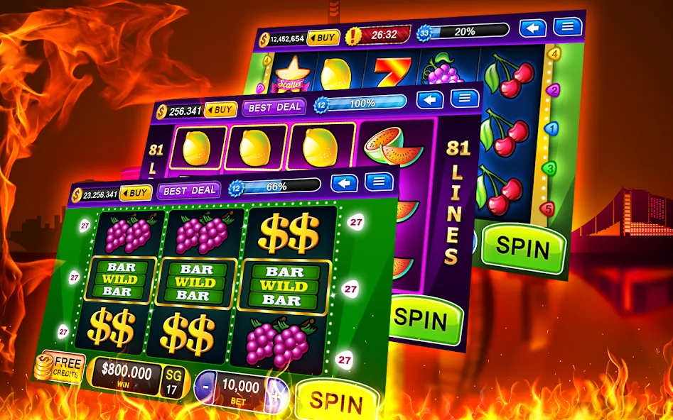 Slots - Casino Slot Machines  [МОД Все открыто] Screenshot 2