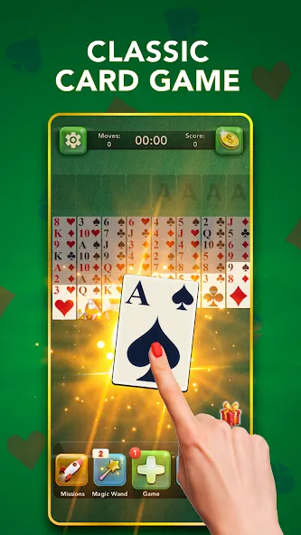 FreeCell Classic Card Game (ФриСел Классическая карточная игра)  [МОД Много денег] Screenshot 1