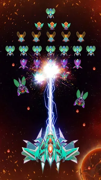 Galaxy Attack - Alien Shooter (Гэлэкси аттак)  [МОД Unlocked] Screenshot 1