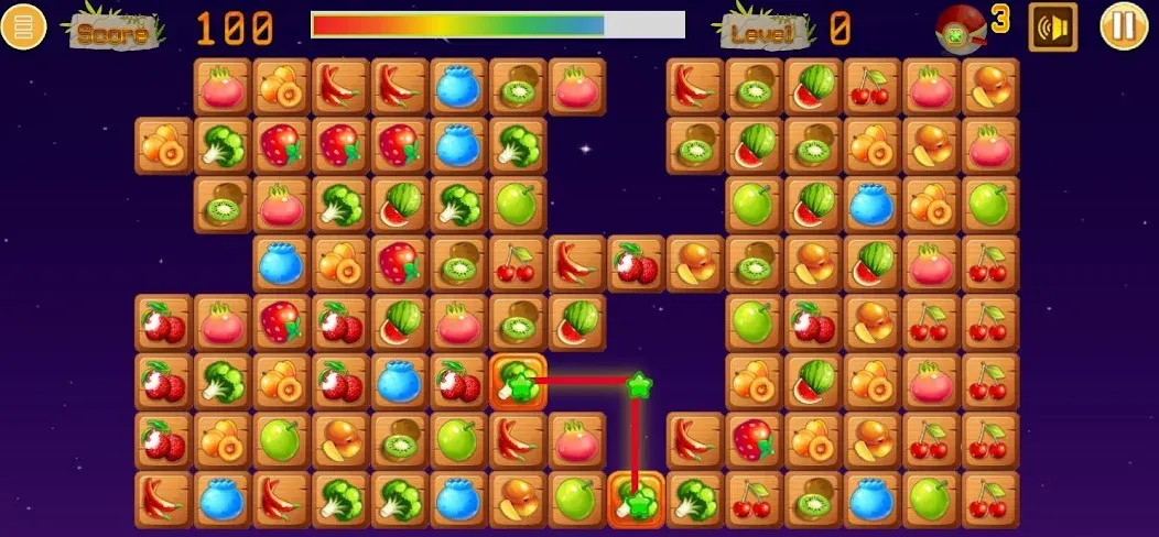 Link fruits - fruit match pair  [МОД Unlimited Money] Screenshot 5