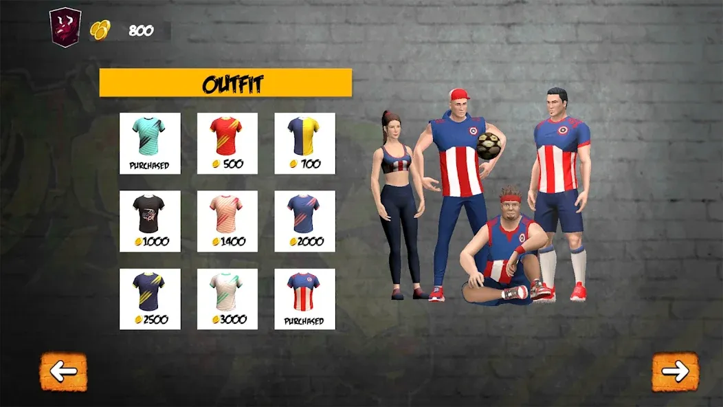 Street Football: Futsal Games (Стрит Футбол)  [МОД Бесконечные деньги] Screenshot 4