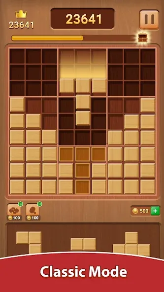 Wood Block Puzzle (Вуд Блок Пазл)  [МОД Unlocked] Screenshot 1