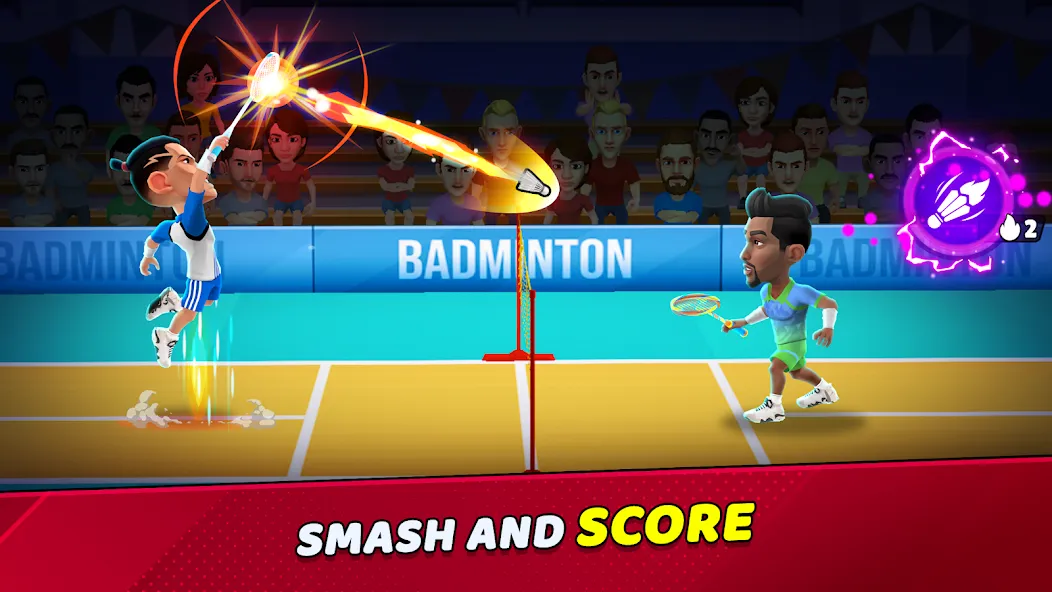 Badminton Clash 3D (Бадминтон Клаш 3D)  [МОД Много монет] Screenshot 1