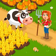 Скачать взлом Idle Farm Game Offline Clicker [МОД Все открыто] на Андроид