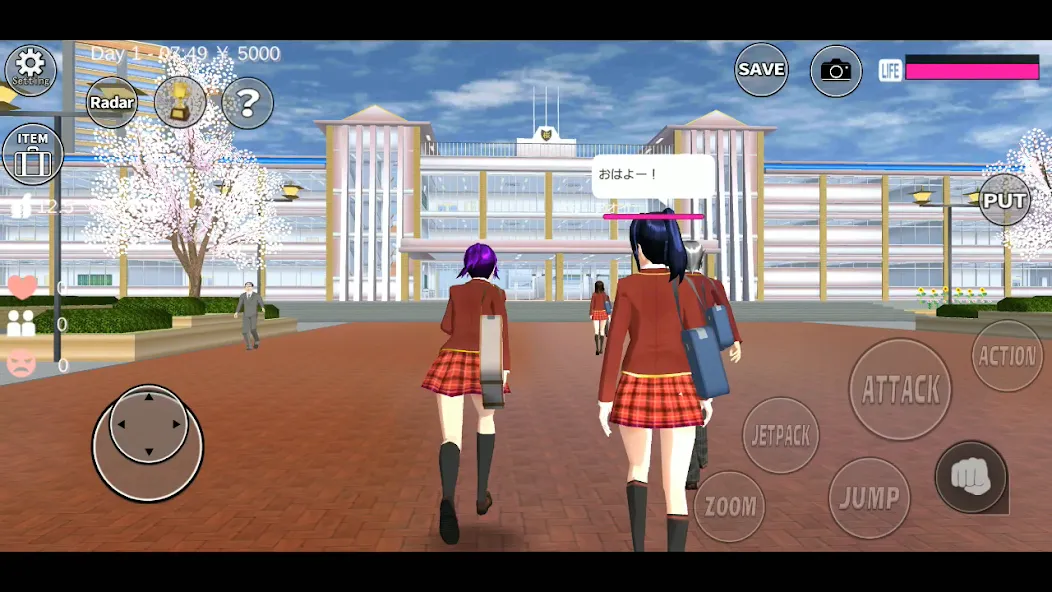 SAKURA School Simulator (Сакура Скул Симулятор)  [МОД Все открыто] Screenshot 1