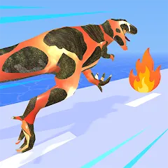 Скачать взлом Dino Evolution Run 3D (Дино Эволюция Ран 3Д)  [МОД Бесконечные деньги] на Андроид